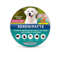 Collier de protection anti-puces, tiques, moustiques et parasites pour chien et chat (8 mois et plus de protection)